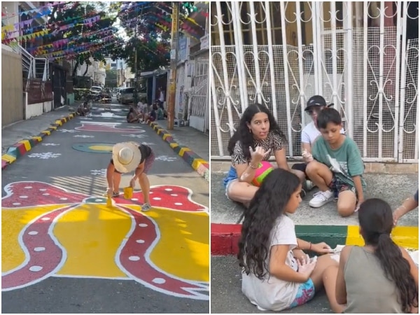 Pintando Las Calles De Las Cuadras En Cali Para Navidad.jpg