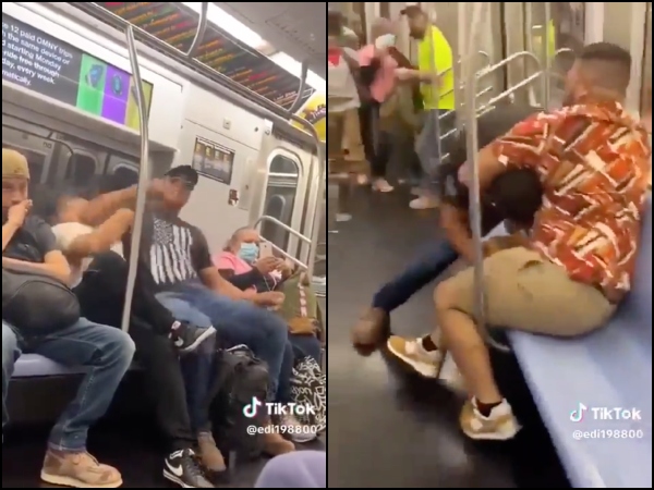 Codazos En La Cara Por Dormido En El Hombro De Otro Pasajero Violenta Reaccion En El Metro De Nue.jpg