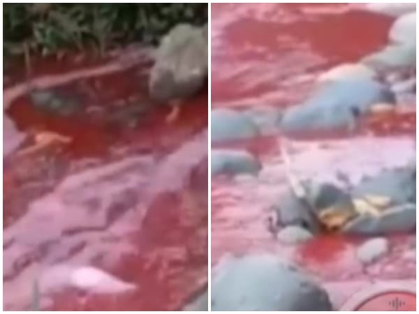 Misterioso Liquido Rojo En El Rio De Tulua La Comunidad Hace El Llamado A Las Autoridades.jpg