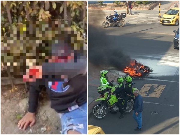 Paloterapia Y Moto En Llamas Por Robar La Comunidad En Bogota Ya No Aguanta Mas.jpg