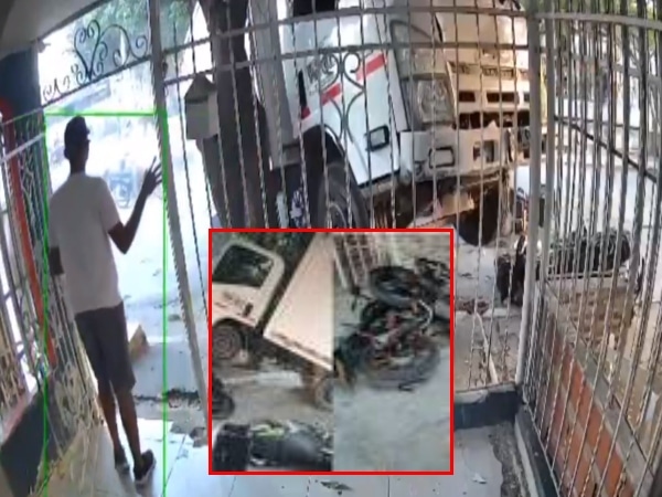 Arrastro Tres Motocicletas Y Hasta El Perro Corrio Furgon Pierde El Control En Barranquilla.jpg