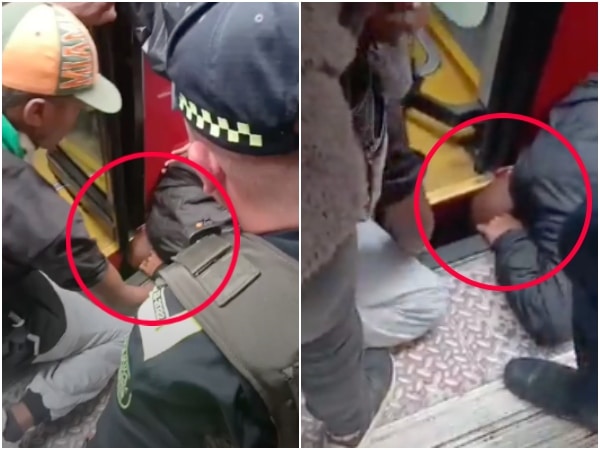 Un Hombre Qued Con La Cabeza Incrustada Entre La Estaci N Y Un Bus De Transmilenio C Mo