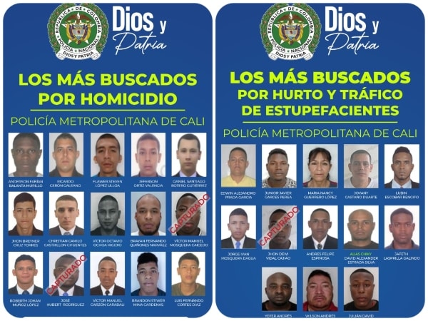 Policia Lanza Cartel De Los Mas Buscados En Cali.jpg