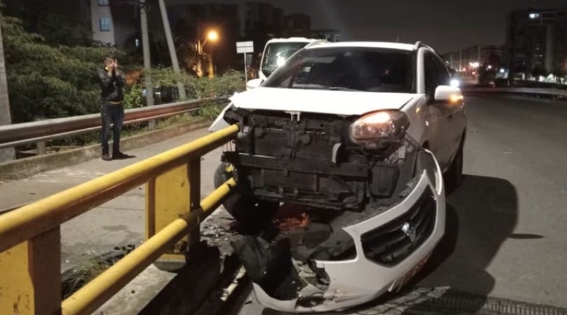 Accidente En El Puente Bochalema Valle Del Lili En Cali.jpg